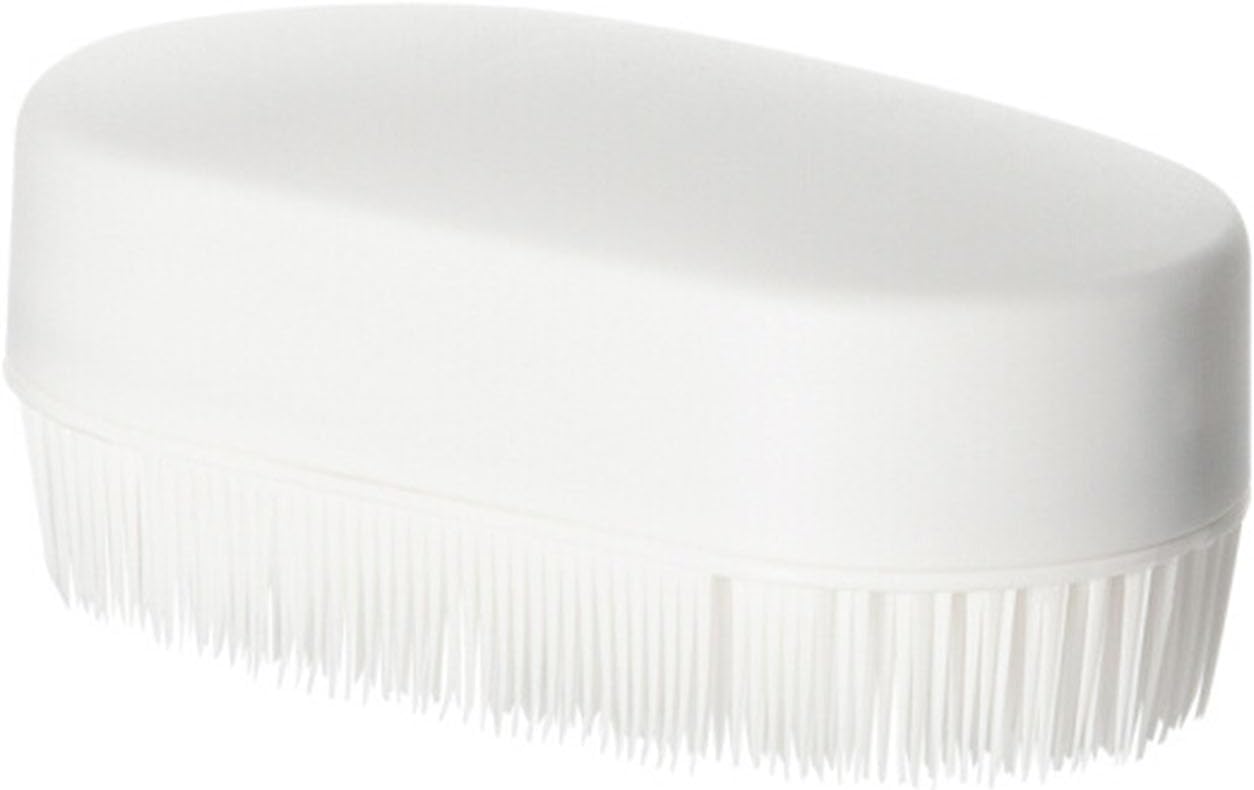 Laundry Scrub Brush, Brush Cleaning Shoe Household Clothes Shoes Scrubbing Detachable White Plastic for Countertops Bathtubs