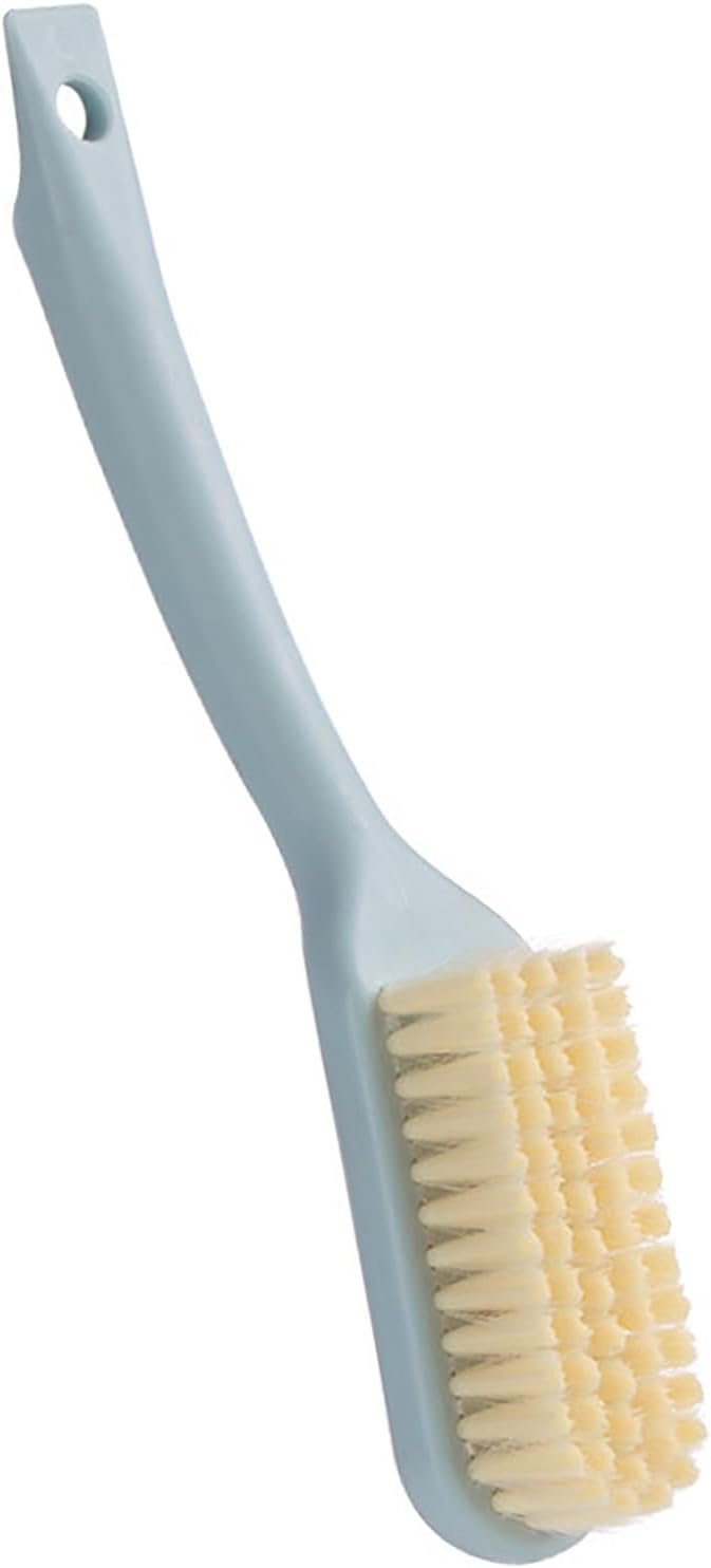 2Pcs Crevice Cleaning Brush, Bathroom Gaps Brush Multifunctional Long Handle Shoe All Purpose Scrubber with Ergonomic Handle(Blue)