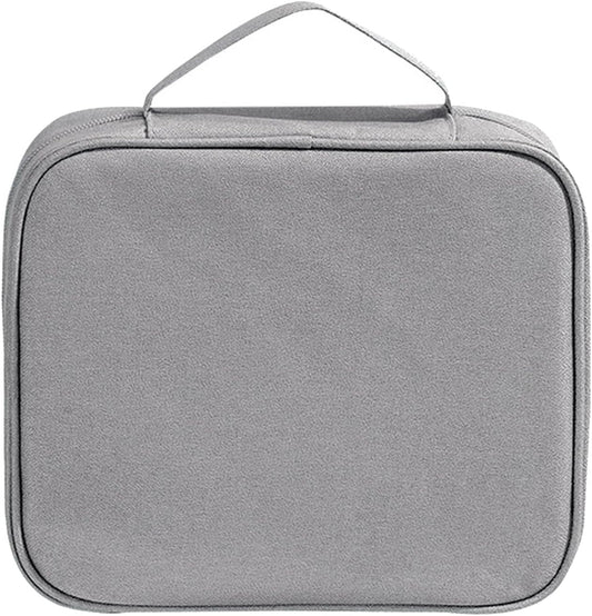 Travel Toiletry Bag for Women, Cosmetic Man Gray Makeup Portable Case Large Capacity Organizer Pouch Make Up Business Trips
