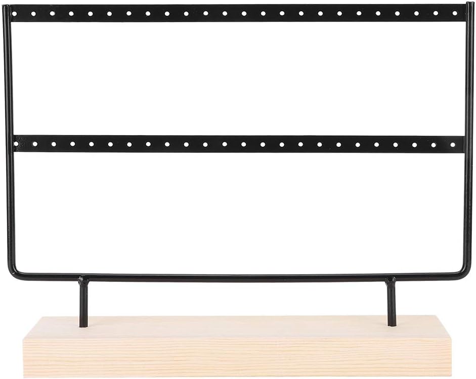 Earring Holder Organizer, Jewelry Stand Necklace and Earrings Display Accessory Storage Organizer Stud Organizer(Black)
