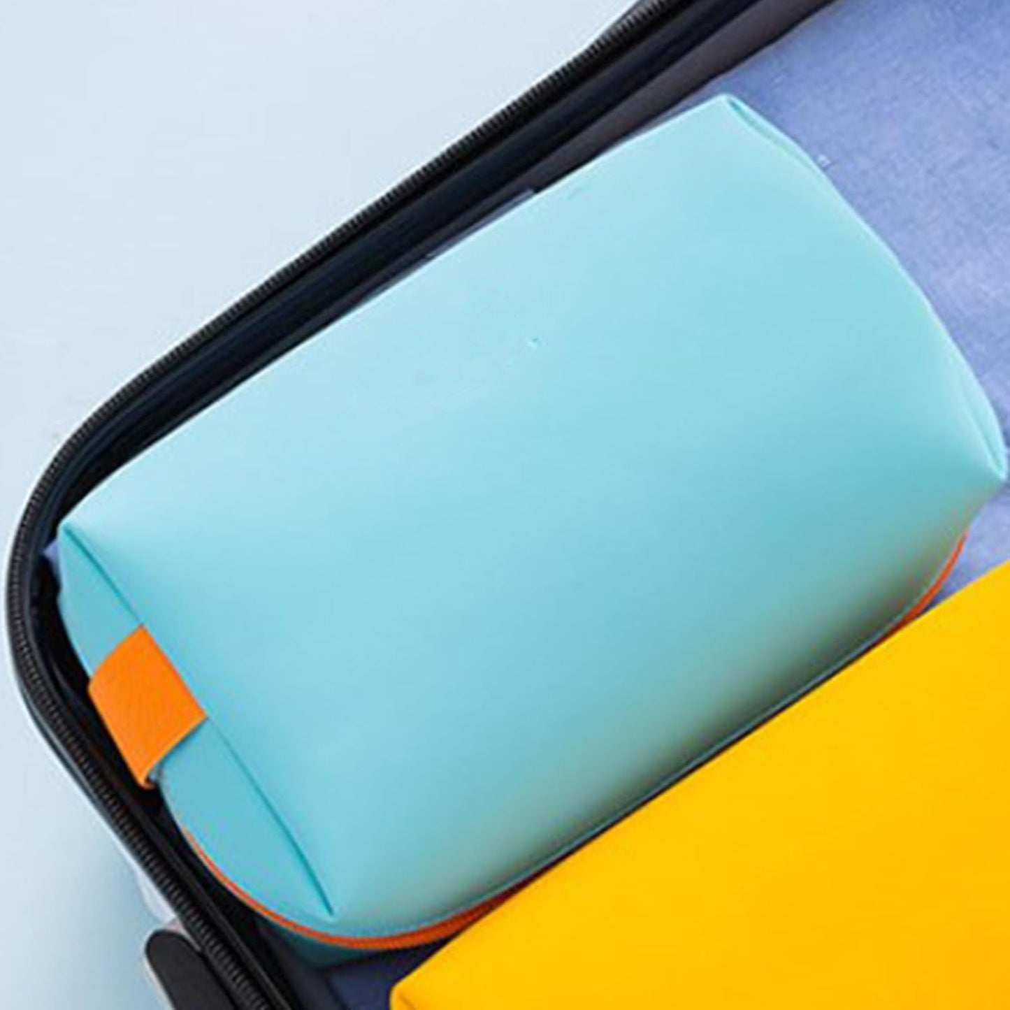 Travel Makeup Bag, PU Pouch Portable Toiletry Bag Large Capacity Cosmetic Storage Organizer