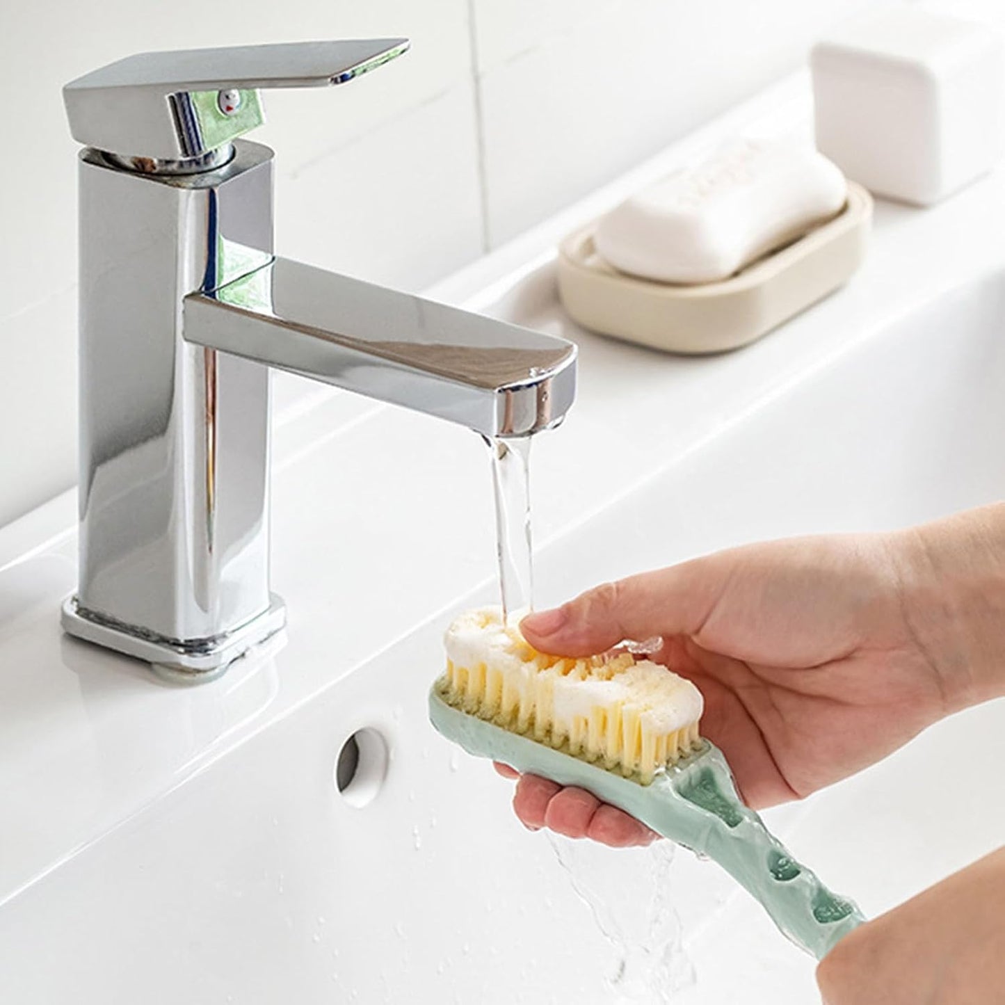 Shoe Cleaning Brush, Soft Bristle Brush Multi Purpose Scrub Hand Held Hanging Kitchen Scrubbing Shoes for