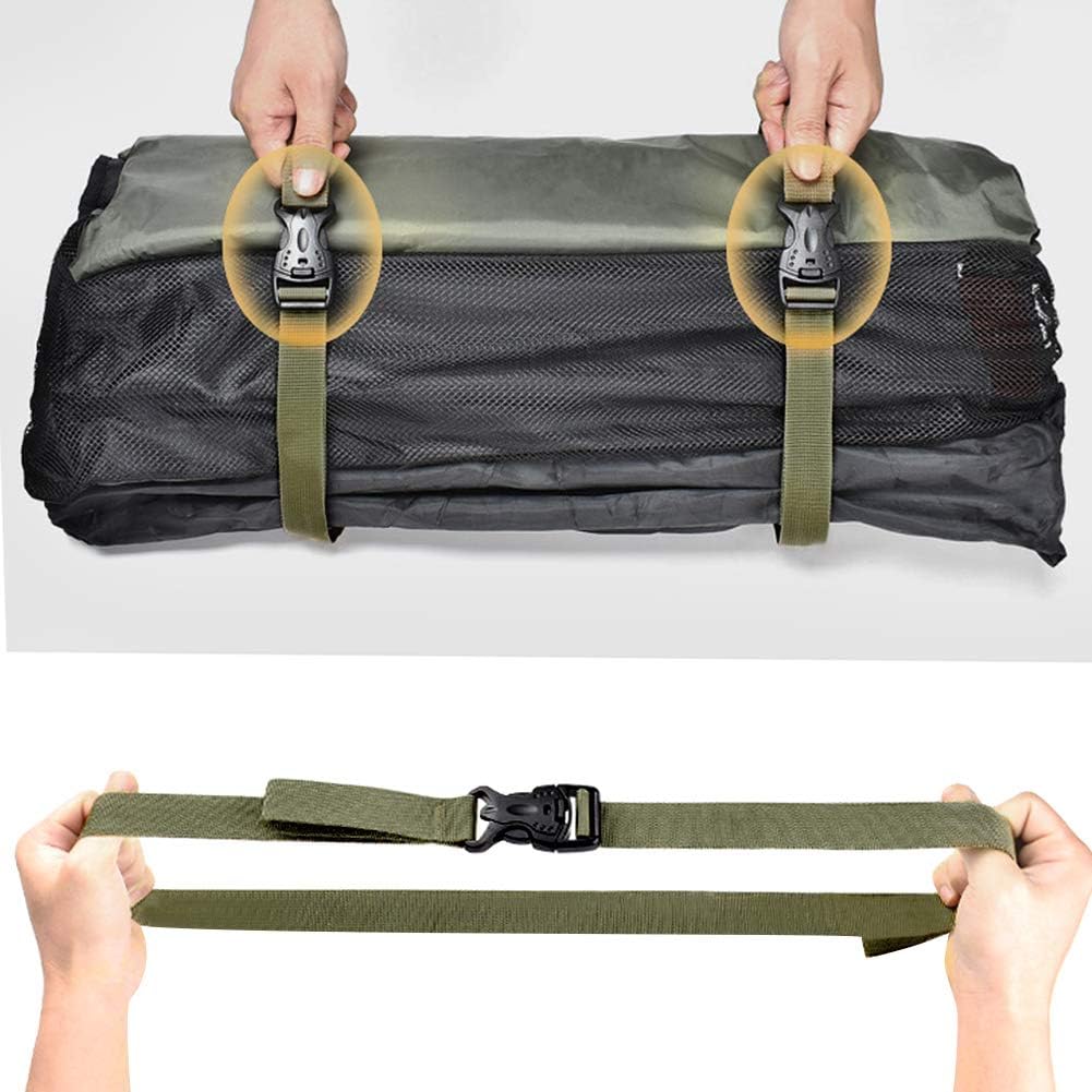 4PCS Backpack Straps, Straps with Buckles Hip Belt Replacement Double Safety Buckle Baggage Packing Suitcase Fixed Rope for Outdoor