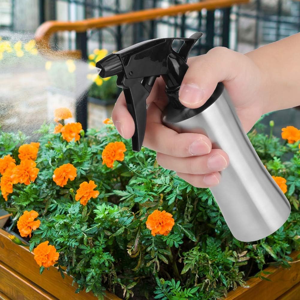 Fine Mist Plant Mister,250ML Mister Spray Bottle Stainless Steel Sprayer,Small Watering Can Pot Private Flower Water