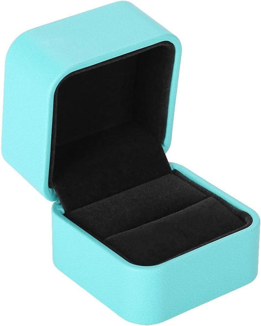 Jewelry Travel Case,Small Box Small Organizer,PU Leather Mini Case for Women Girls(A)