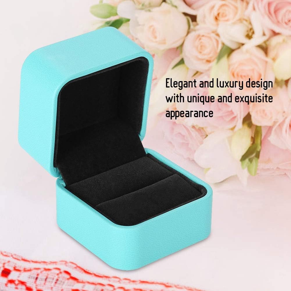 Jewelry Travel Case,Small Box Small Organizer,PU Leather Mini Case for Women Girls(A)