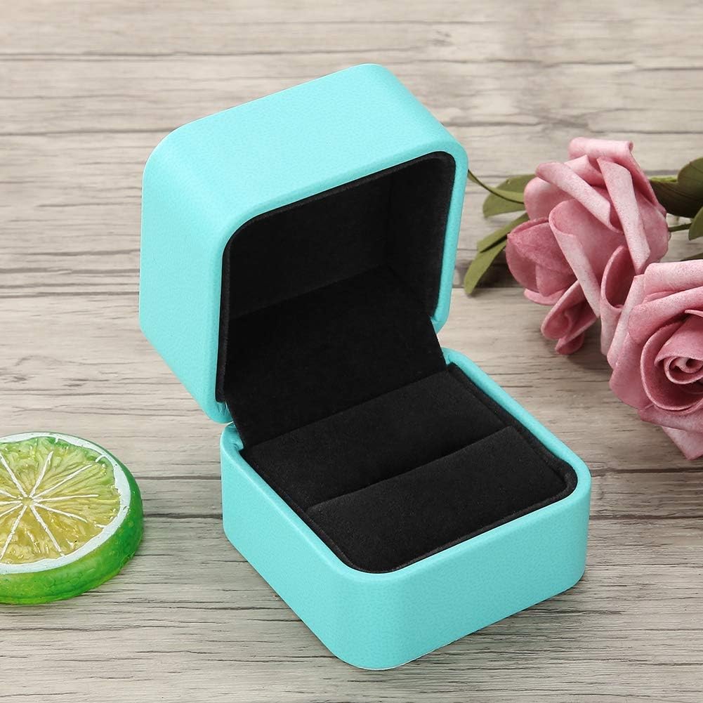 Jewelry Travel Case,Small Box Small Organizer,PU Leather Mini Case for Women Girls(A)