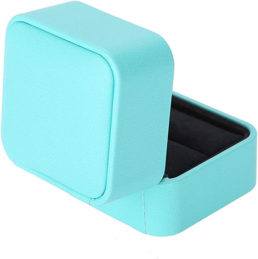 Jewelry Travel Case,Small Box Small Organizer,PU Leather Mini Case for Women Girls(A)