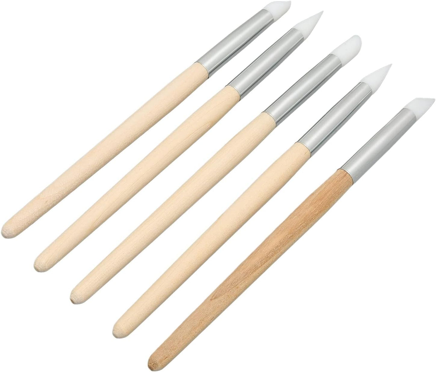 Watch Brush Set, 5Pcs Wristwatch Movement Small Part Cleaning Tool Set Wood Handle Soft Brushes for Watchmakers