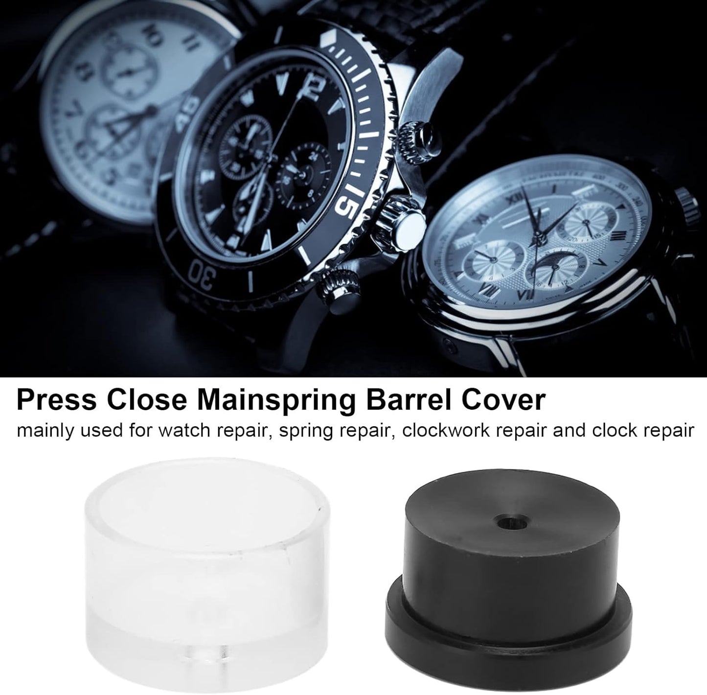 Close Mainspring Barrel Tool, Cover, Watch Press Tool Winder, Professional Watchmaker Winder Repair