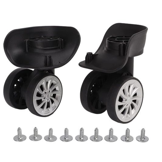 Heavy Duty Plate Casters, 2 Inch Caster Wheels Luggage Replacement Suitcase Repair Wheel for Trolley Case