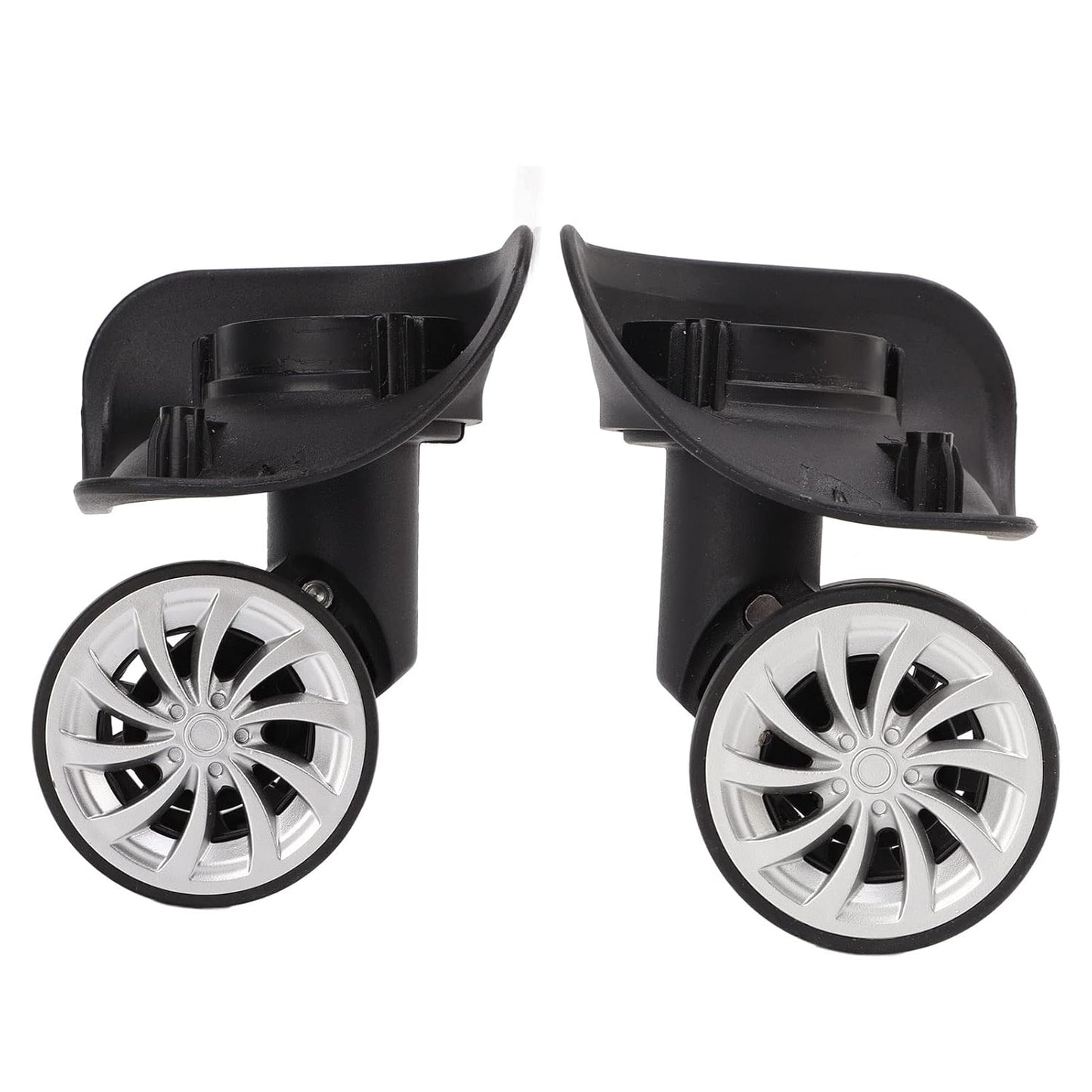 Heavy Duty Plate Casters, 2 Inch Caster Wheels Luggage Replacement Suitcase Repair Wheel for Trolley Case