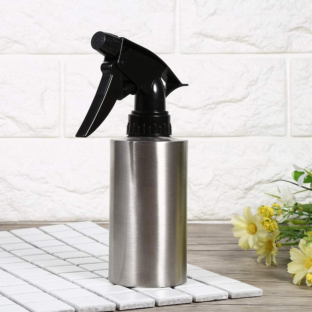 Stainless Steel Spray Bottle,Fine Mist Sprayer Empty Refillable Container for Kitchen Bathroom or Plants Water Sprayer(350ML) multi