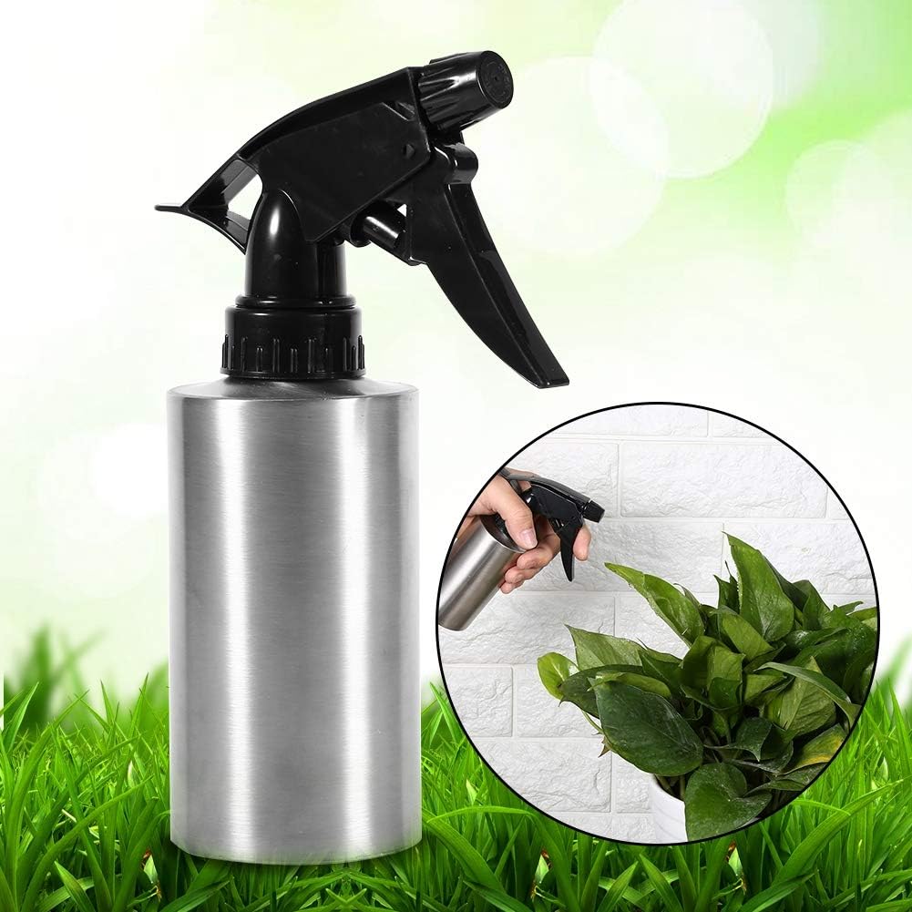 Stainless Steel Spray Bottle,Fine Mist Sprayer Empty Refillable Container for Kitchen Bathroom or Plants Water Sprayer(350ML) multi