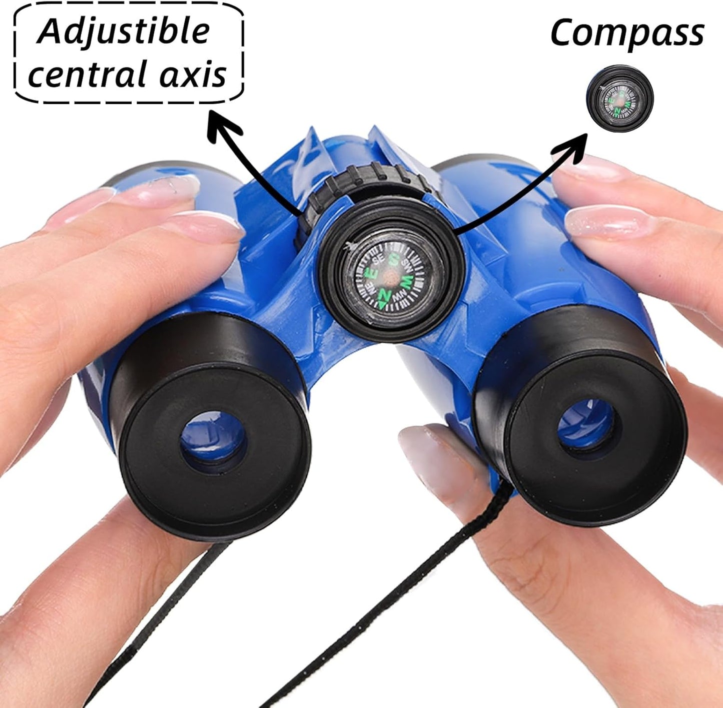 20 Pack Binoculars Toy for Kids, Kids with Compass and Neck String, Nature Exploration Toys, Party Favors Learning Gifts Sightseeing, Camping Adventure, Birdwatching