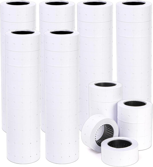 60 Rolls 30000 Price Gun Labels, Super Sticky Marker Stickers for Most Single Roll Labeller(Mx-5500, M5500, HG979), Making Labels Office Retail Shops Organization Making, White