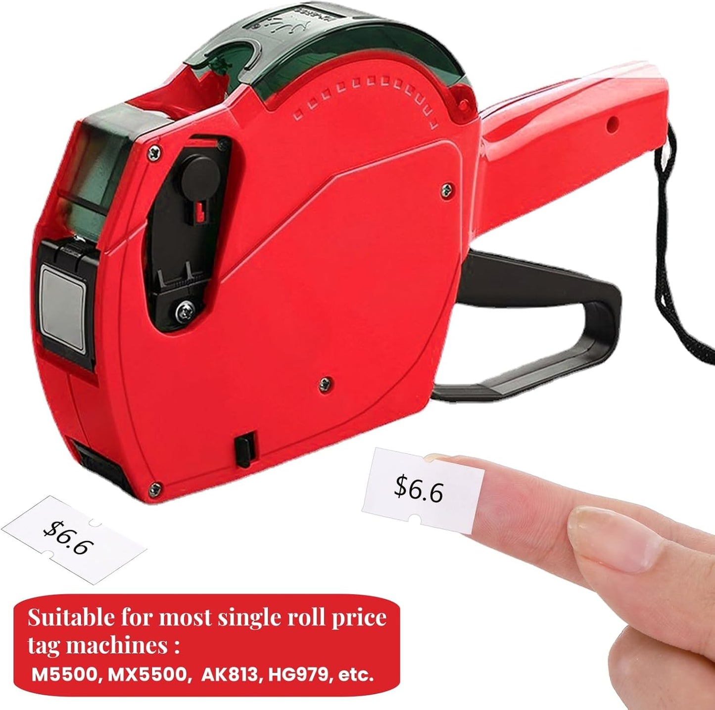 60 Rolls 30000 Price Gun Labels, Super Sticky Marker Stickers for Most Single Roll Labeller(Mx-5500, M5500, HG979), Making Labels Office Retail Shops Organization Making, White