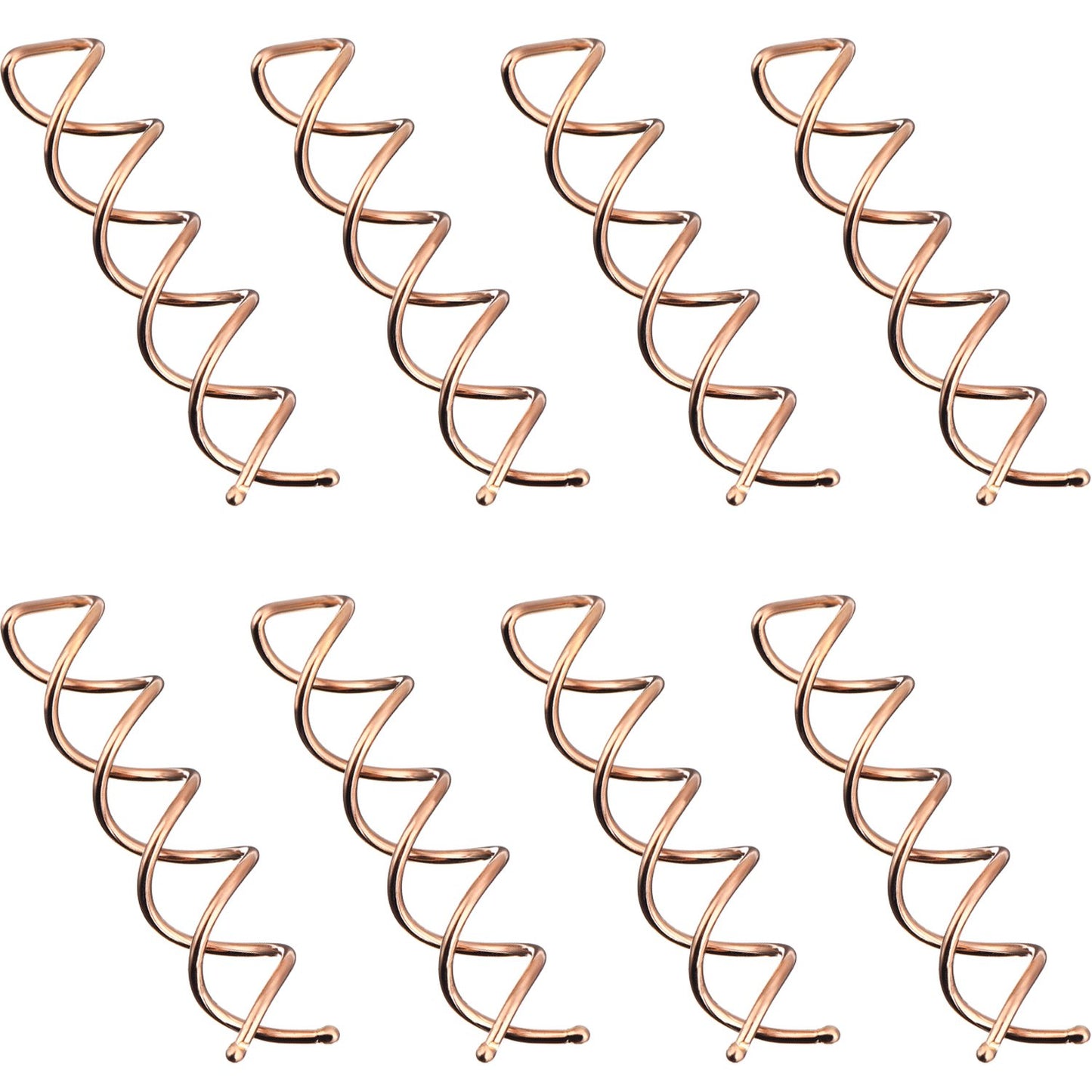 Spiral hair pins - rotating clips - knot rollers - DIY - rotating styling - hair sticks - hair styling tools - 20-piece set - rose gold