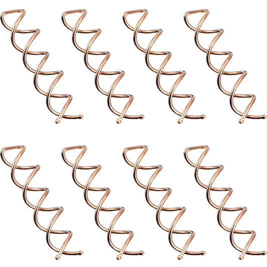 Spiral hair pins - rotating clips - knot rollers - DIY - rotating styling - hair sticks - hair styling tools - 20-piece set - rose gold