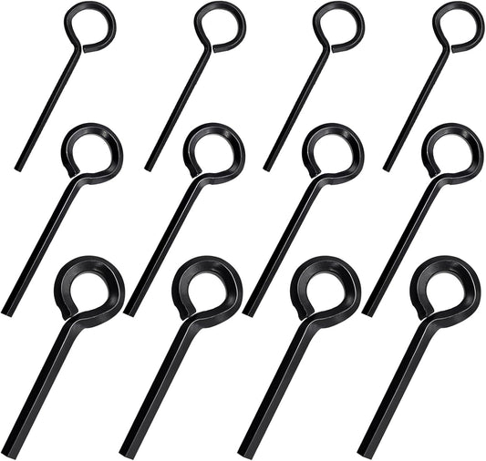 Schroevendraaiers - Socket keys - 12 pieces - Black - 7/32 inch - 5/32 inch - 1/8 inch - Standard hex - Metal hex socket key