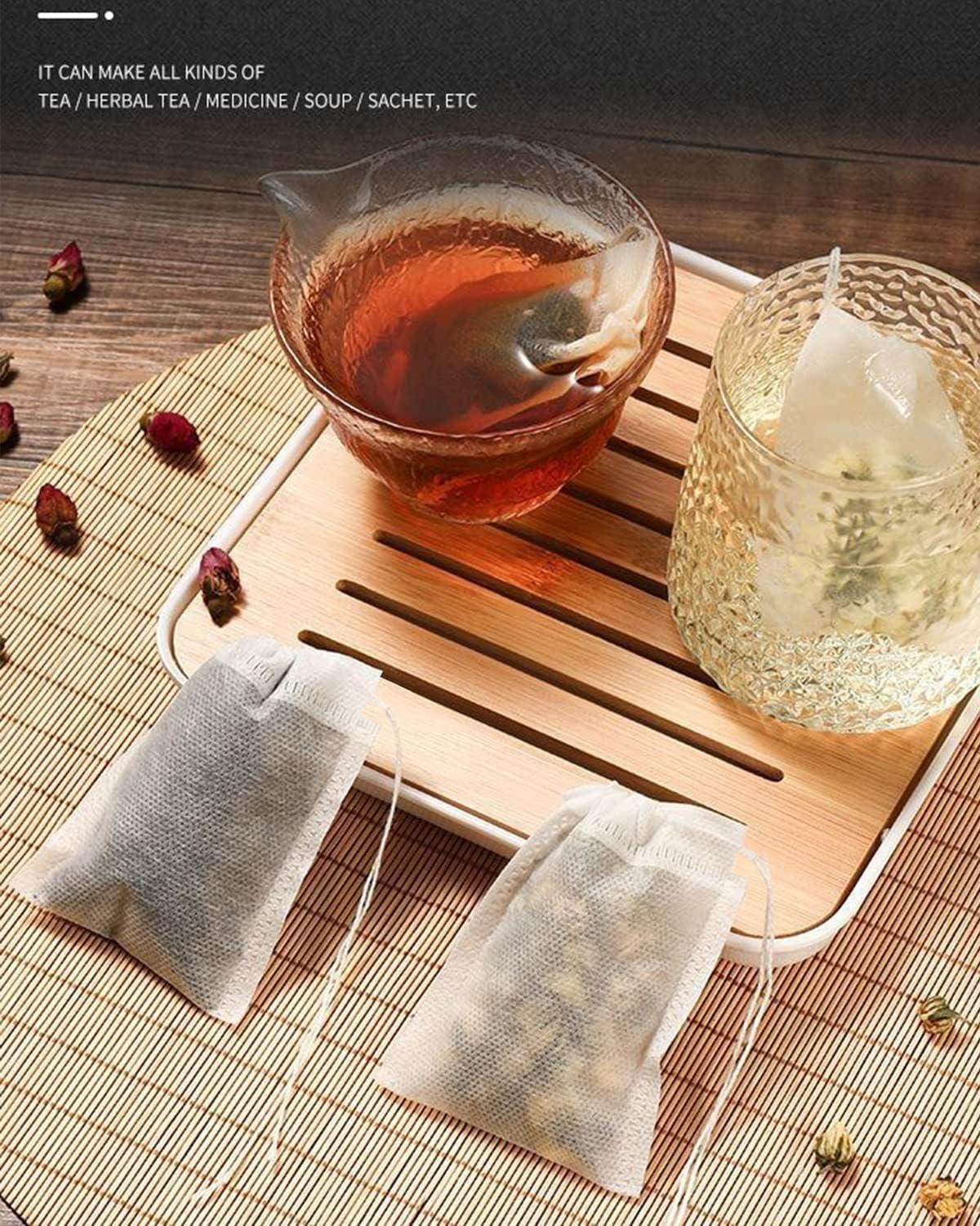 Theemaker tea bags-200 pieces-7*9cm-disposable loose tea bags-tea filter bag-for loose tea-loose leaf tea-coffee-herbs-herb