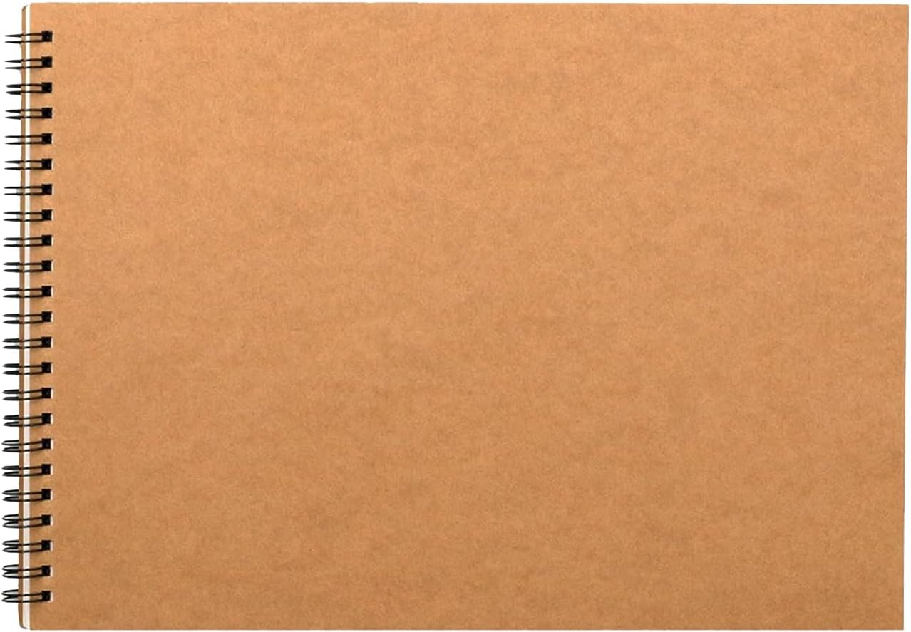 A4 sketchbook hardcover A4 spiral-bound sketchbook suitable for kids and adults 160 g/m² paper 60 pages (A4-1 pack)