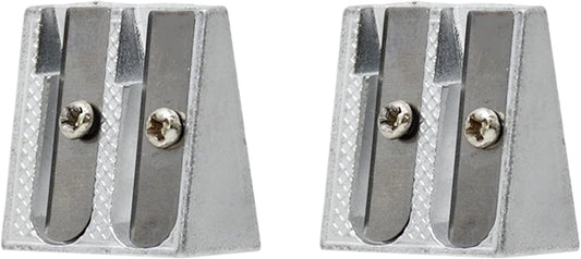 2-pack metal pencil sharpener with 2 holes Metal pencil sharpener for school Pencils for home School Office supplies