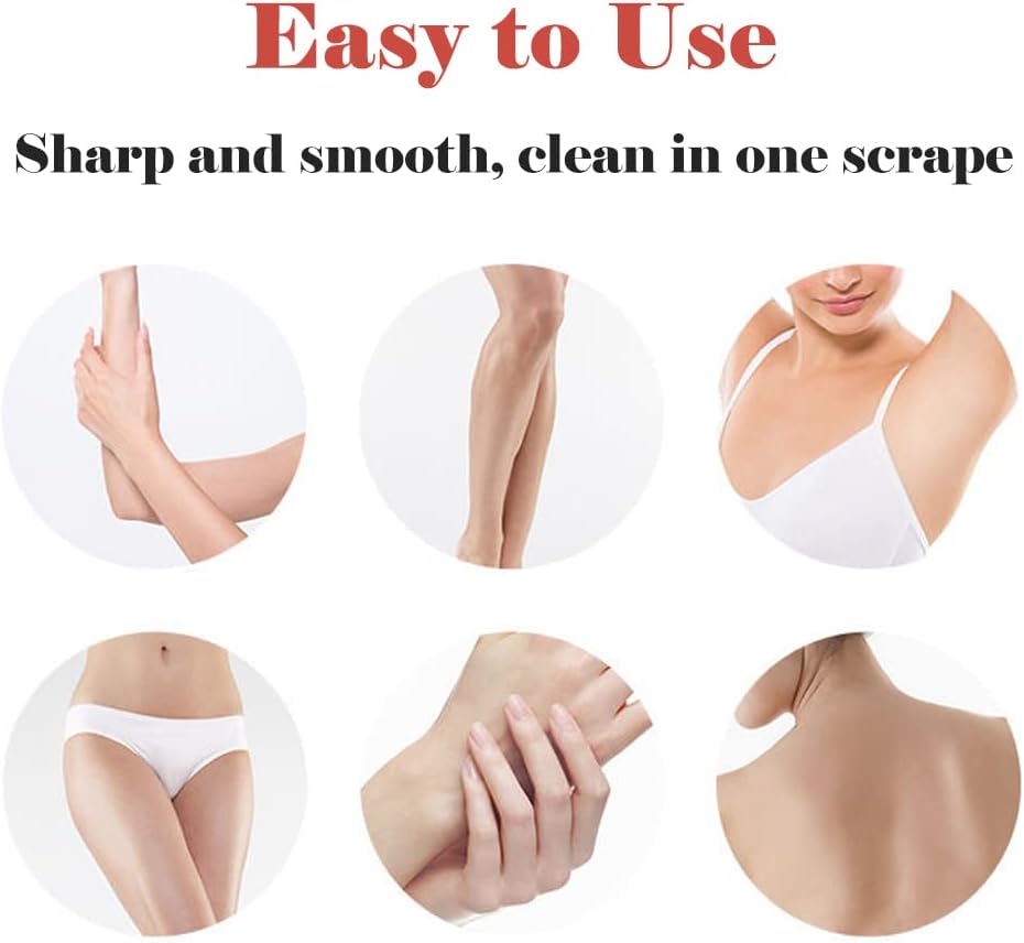 Set of 4 face razors - microdermabrasion blades for the face - eyebrow trimmers - face shavers and facial hair removal devices.
