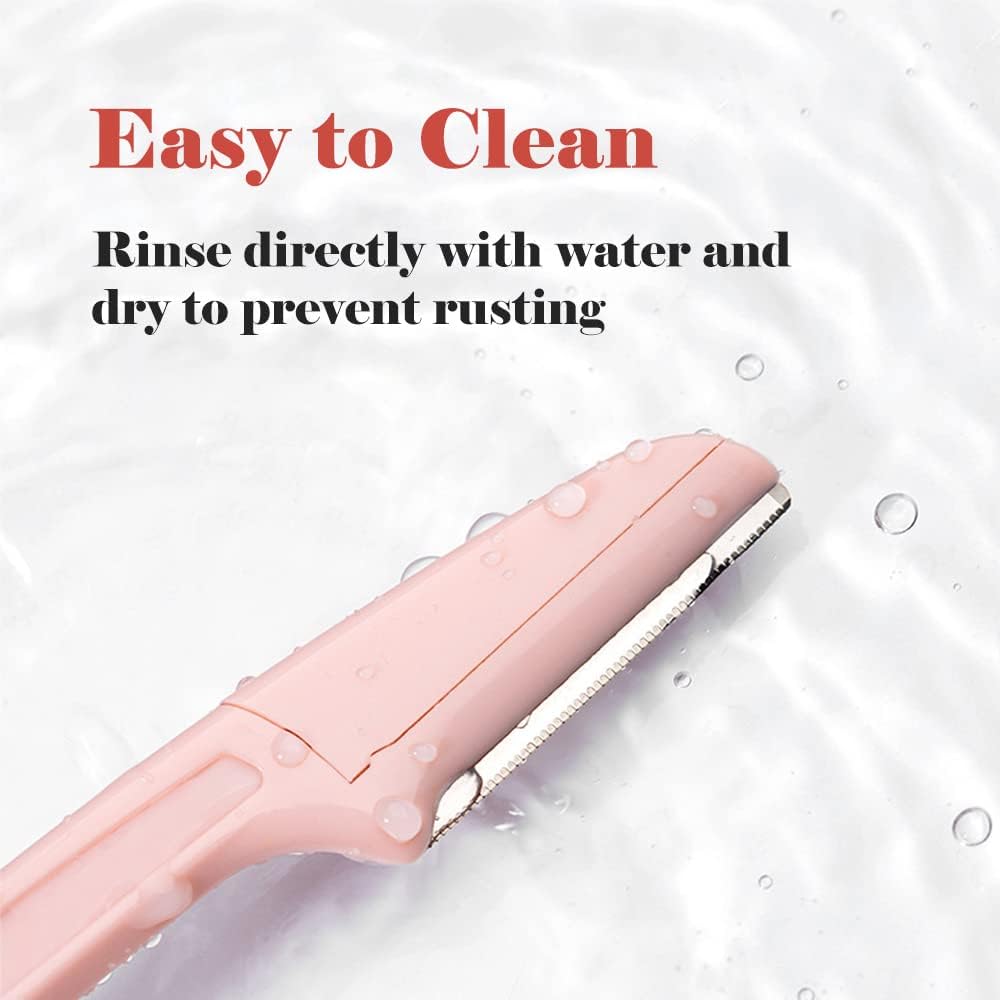 Set of 4 face razors - microdermabrasion blades for the face - eyebrow trimmers - face shavers and facial hair removal devices.