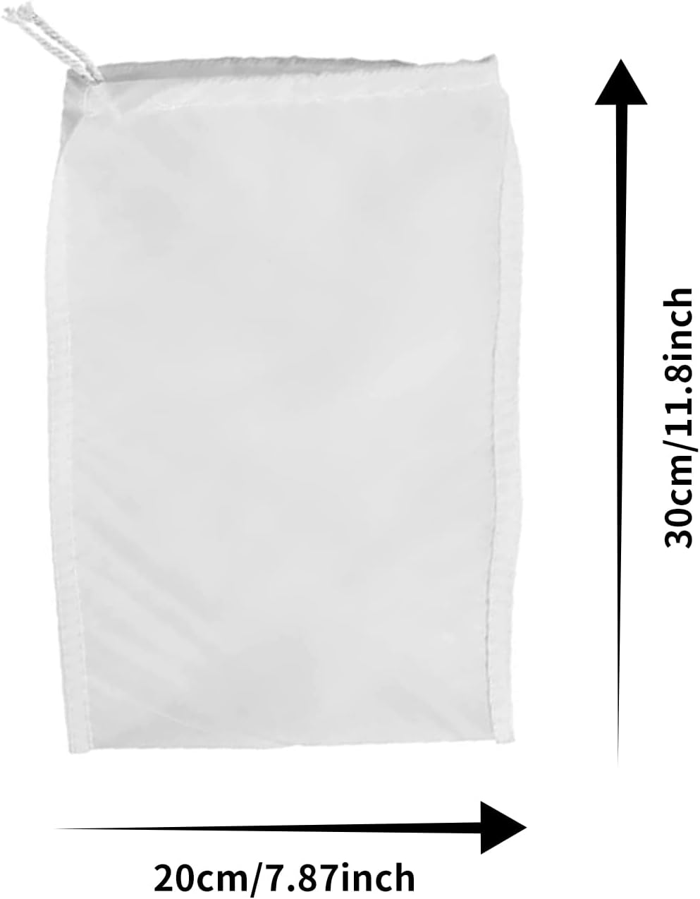 3 reusable micron fine mesh filter bags - drawstring filter bags for cold coffee with cheesecloth - fine mesh nylon filter bags - washable filter bags for juice - wine - homebrewed beer - brewing and hops (200 mesh)