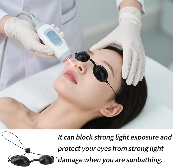 2 pairs of protective glasses for eye protection against red light - tanning glasses for women - tanning glasses for sunbathing