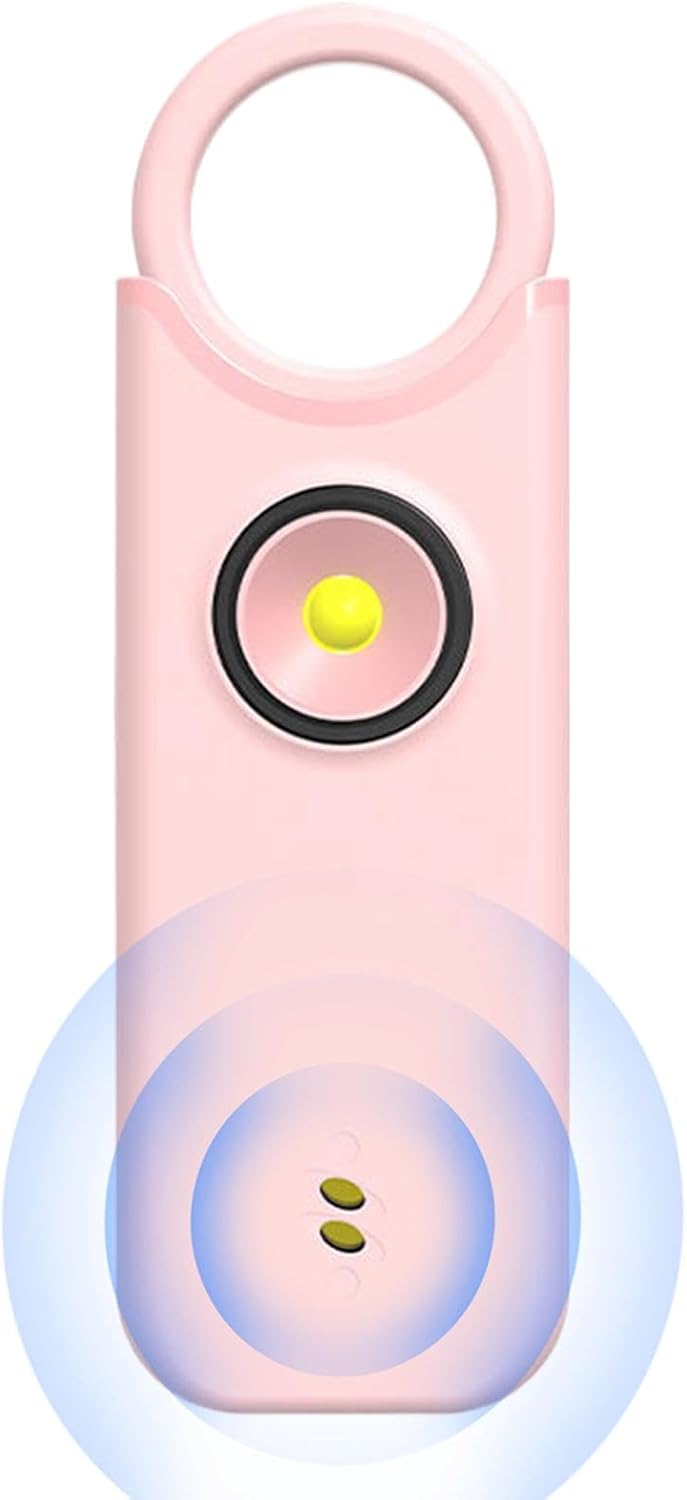 Personal alarm - Ladies - 135db - Rechargeable - SOS - LED light siren - Compact - Keychain - Siren with safety LED light