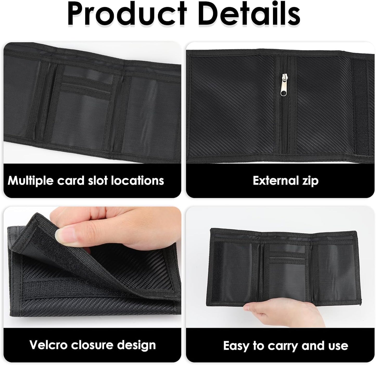 Heren Slim Wallet UK Simple Lightweight Compact RFID Blocking Soft Secure Credit Card Holder for 6 Cards and Banknotes Suitable for Travel Men Dad Friend Birthday Gift Charcoal Black