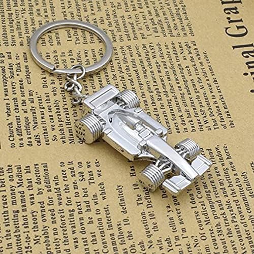 Silver racing keychain for Father's Day, birthday, Christmas for racing fans, 1 sport F1 keychain, keychain accessories Formula 1 gift for boys or men