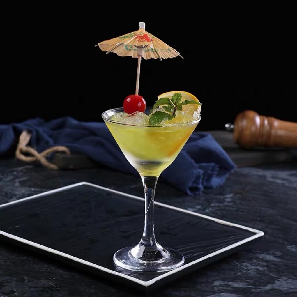 25 cocktail umbrellas for drinks - colourful paper umbrellas for drinks