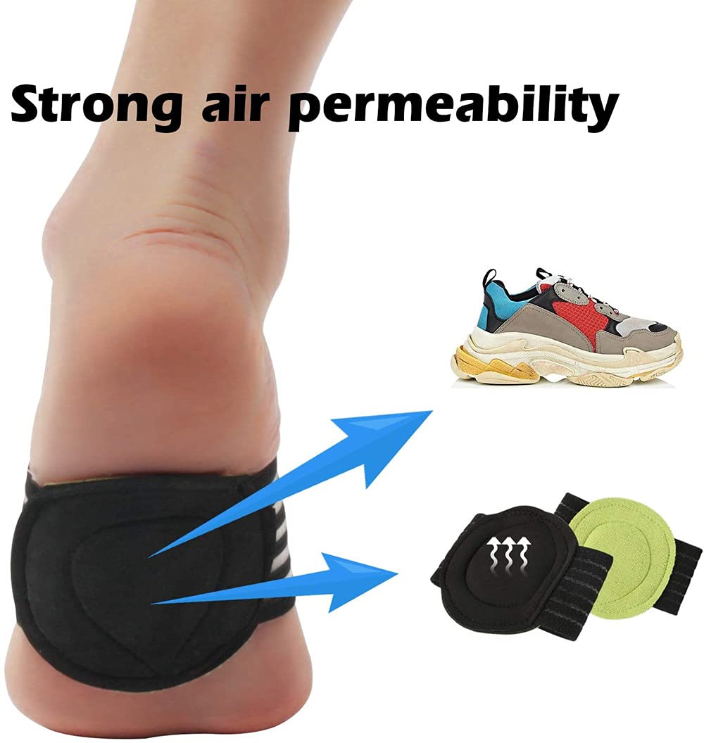 2 pairs of extra thick, padded compression arch supports for more comfort - suitable for plantar fasciitis, fallen arches, heel spurs, flat feet and foot pain problems