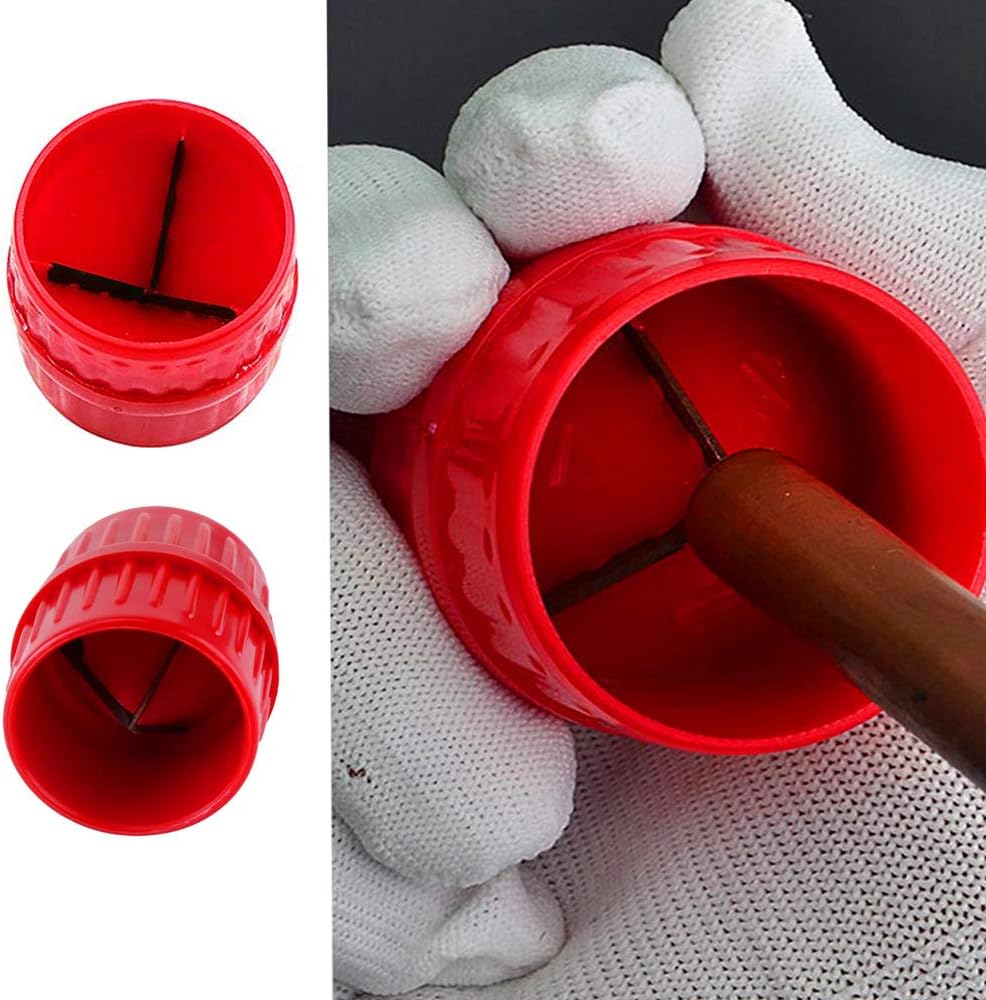 Pijpontbraamgereedschap - Her Kindness Copper Pijpontbraamgereedschap - Ontbraamgereedschap Universal Pipe Reamer 3 mm-38 mm (0-12 inch-1-5 inch) Internal and External Reamers Pipe Tool Acrylic Pipe Beveling Tool