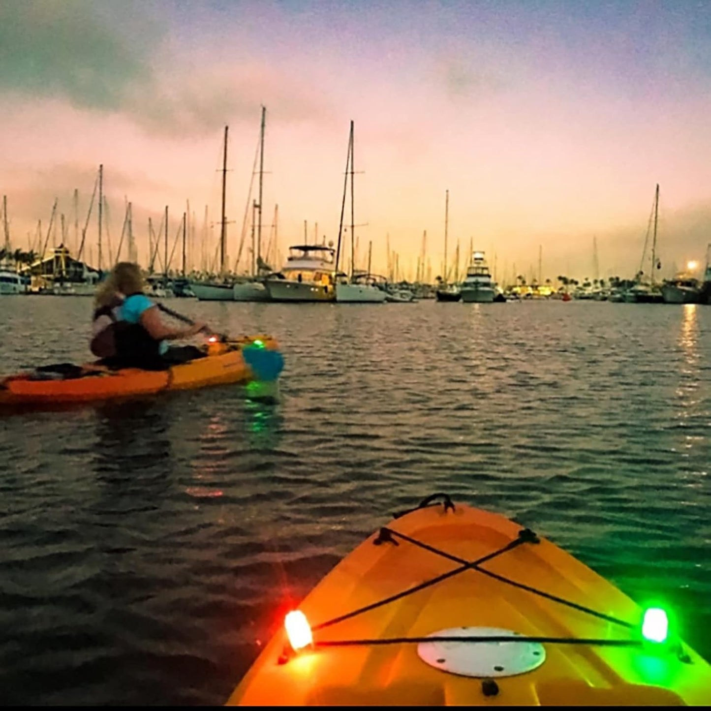 LED navigation light - For bow and stern - LED emergency light - LED night fishing light - Bike light - Outdoor bike light - Warning tail light - Night riding light - 5 3-colour