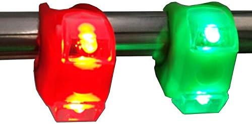 LED navigation light - For bow and stern - LED emergency light - LED night fishing light - Bike light - Outdoor bike light - Warning tail light - Night riding light - 5 3-colour