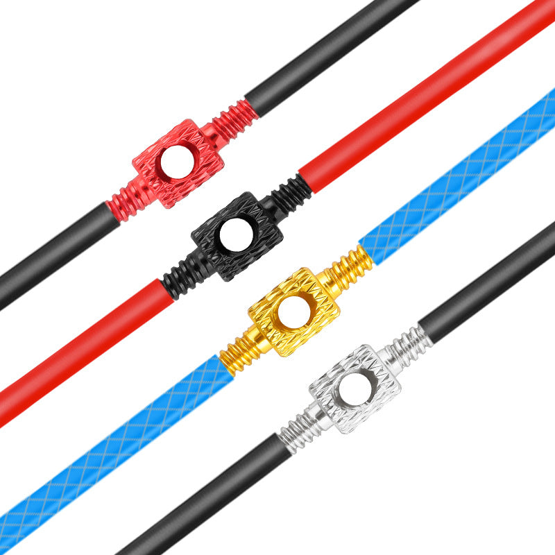 Connectors - 4 pieces - Tools for internal bike cable routing - Screw thread couplings for brake lines - Cable guide accessories - For switching bike frames