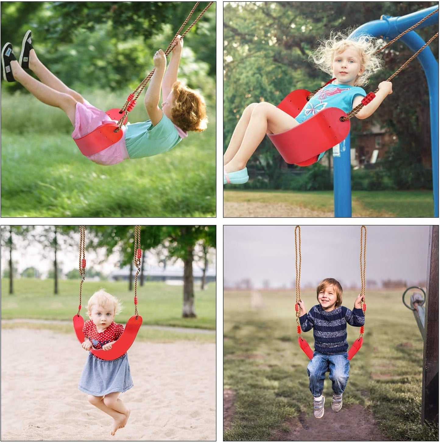 Soft swing - Kids - Soft outdoor swing - Obstacle course - Sling swing - EVA - Soft plank swing - Kids' entertainment and fitness