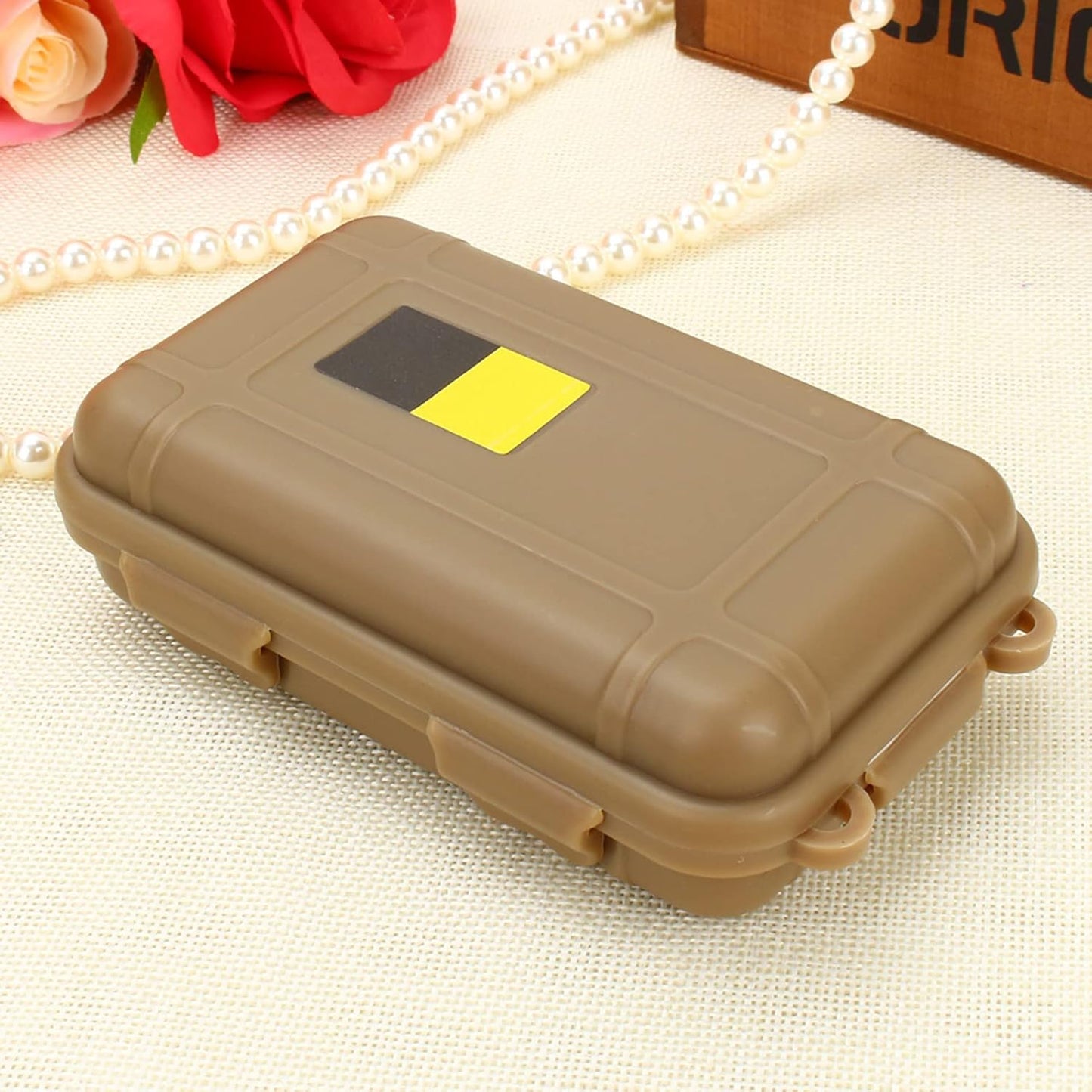 Sealed boxes - Set of 3 - Outdoor Survival Boxes - Container Storage Boxes - Plastic - Shockproof boxes - Survival Sealed boxes - 3 Colours - 4.88 x 2.93 x 1.37 inch