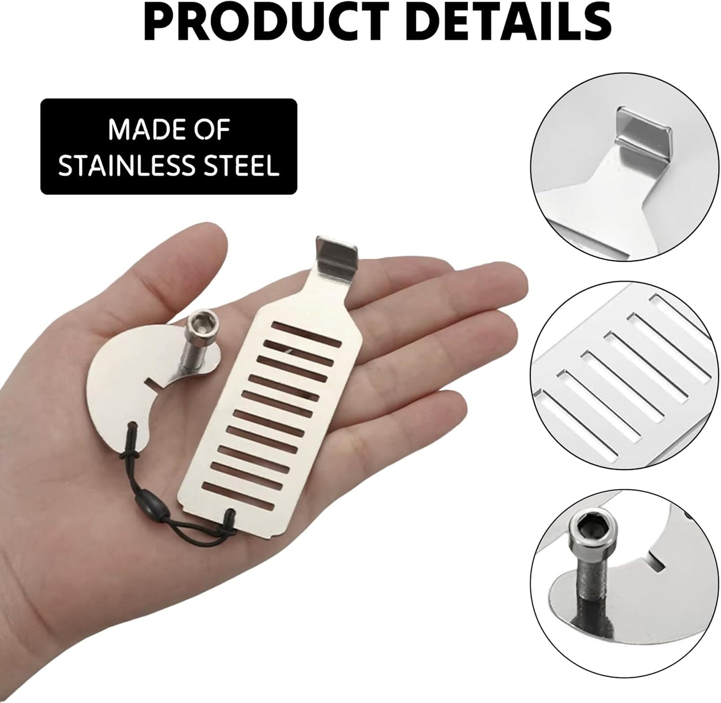 Doorstop - Portable door lock - Travel doorstop - Universal quick-install lock - Emergency lock - Child-safe doorstop - Anti-jam system - Theft security