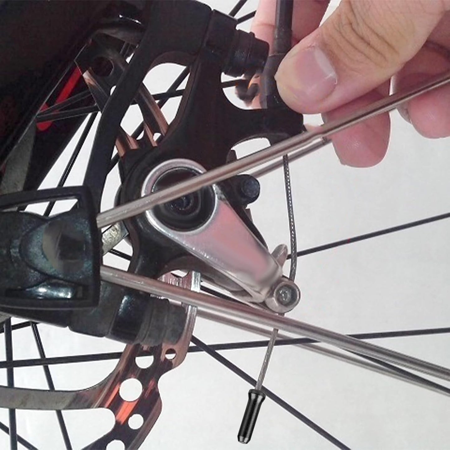 Bike Cable End Caps - 50 Pieces - Black - Bike Cable End Caps - Brake and Gear Cable Tips for Bikes