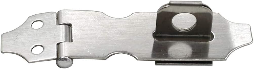 Biaungdo 2" Padlock Hasp Latch Lock Door Clasp Gate Lock Stainless Steel Silver 12 Pack
