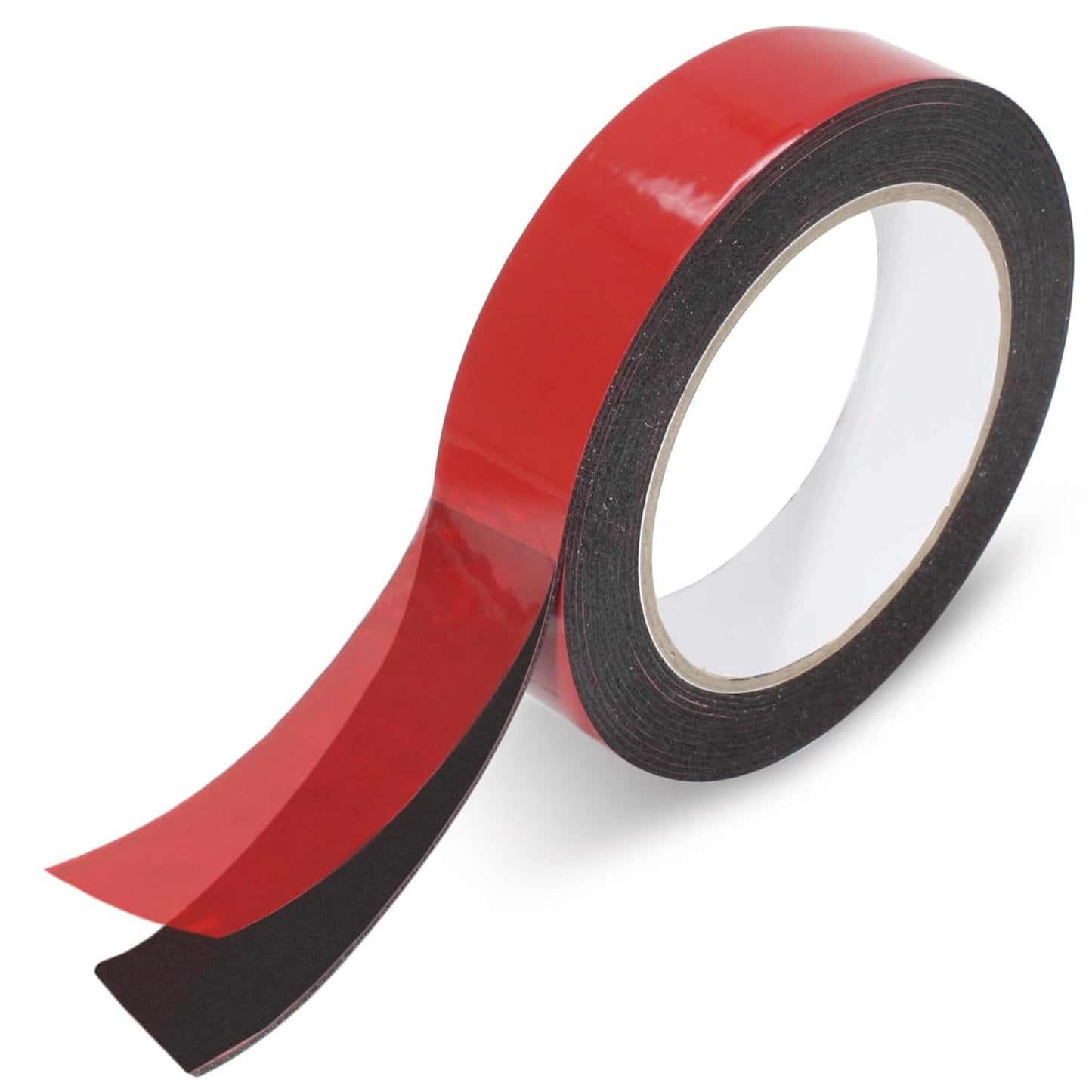 Biaungdo 1 Roll Double Sided Tape Heavy Duty, 155 inch x 1 inch Black Two Sided Mounting Tape, Removable Picture Hanging Adhesive Strips for Poster, Carpet, Walls Decor