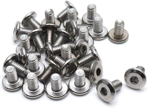 Biaungdo M6x10mm Stainless Steel Flat Head Hex Socket Cap Bolts Screws Countersunk Connector Fastener,Pack of 30