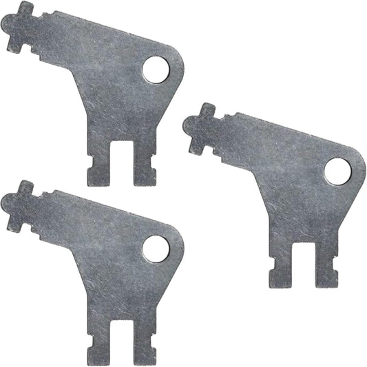 Paper Towel Dispenser Key for Georgia Pacific Commercial Machines - Also Fits GP Toilet Paper and Soap Dispensers, 3-pk