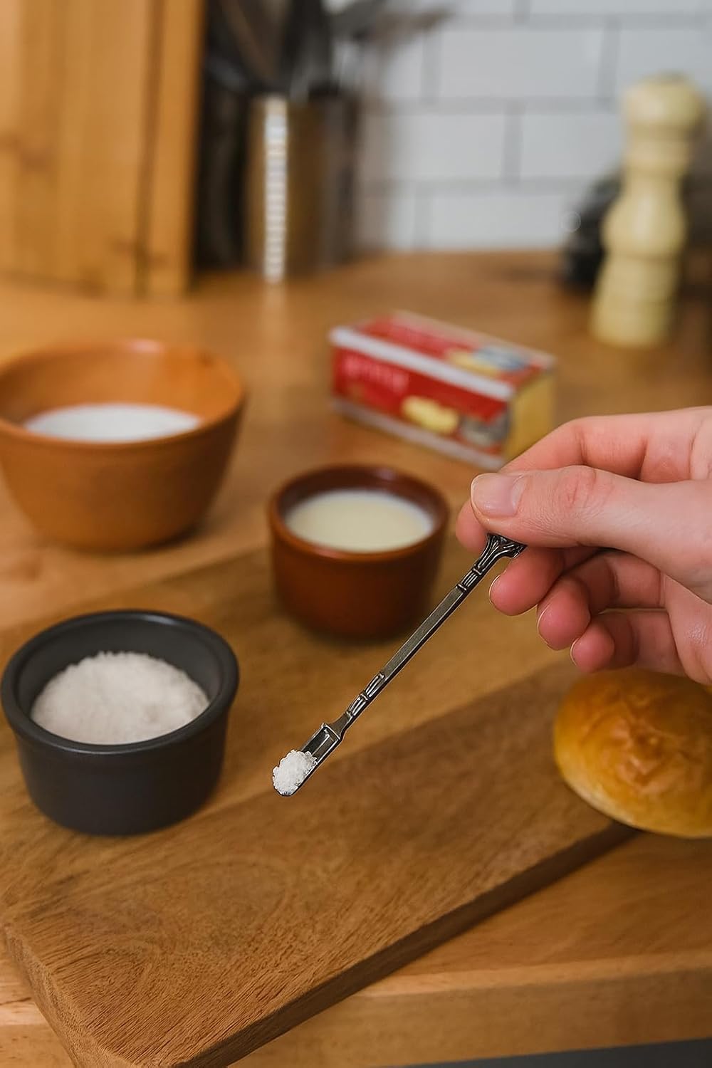 Mini Spoon Metal Spice Medicine Spoon Shovel Small Scoop Home Supplies Pendants Necklace (MULTICOLOR)