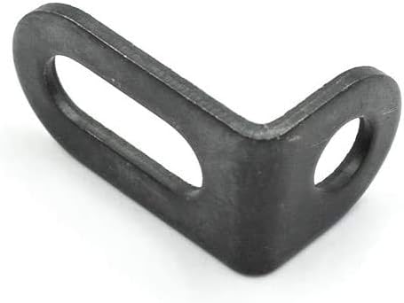 Biaungdo 18x18x30mm/0.7"x0.7"x1.2" Adjustable Right Angle Brackets L-shape Corner Brace Support Black- (15 Pcs)